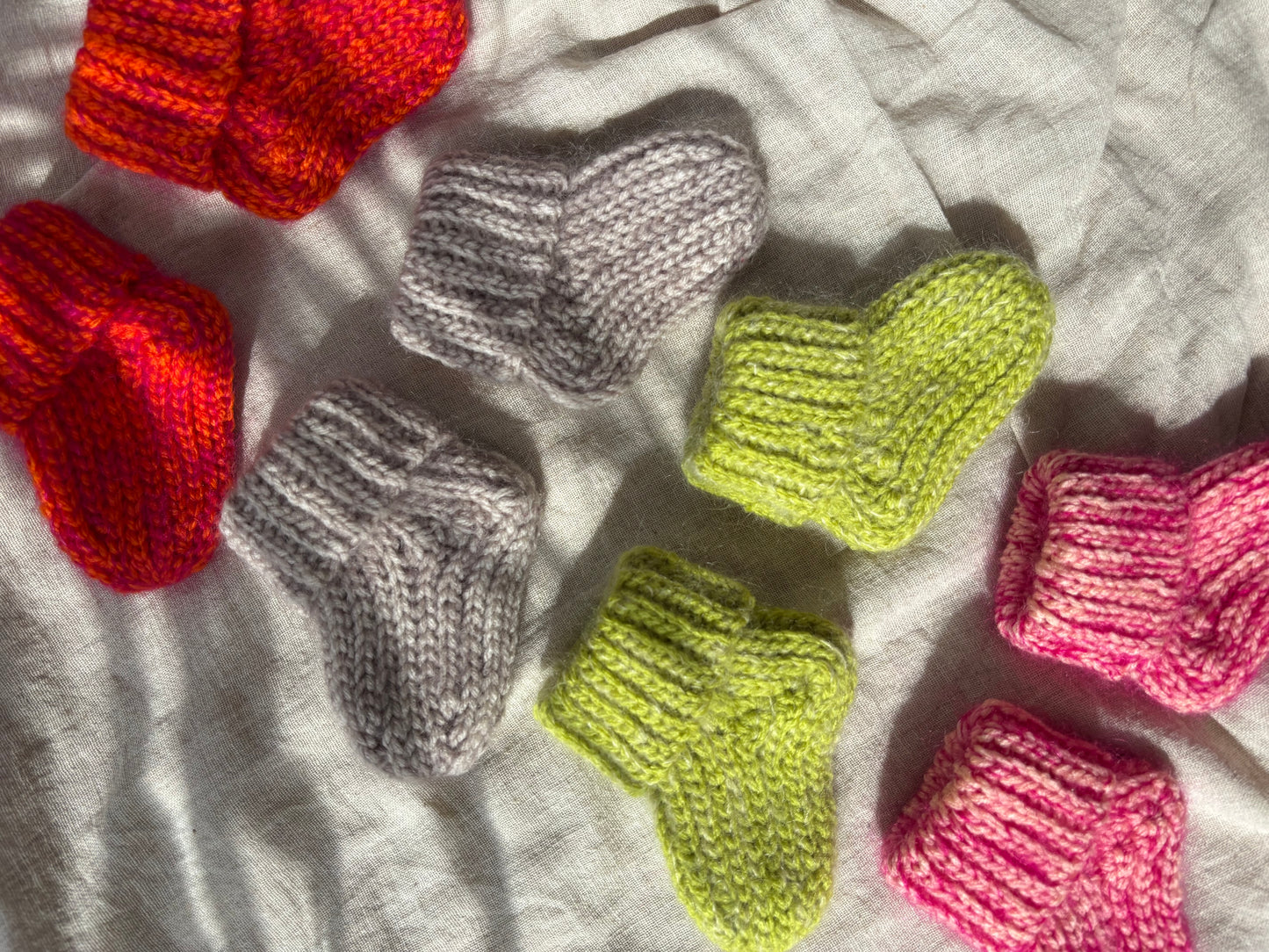Mohair Baby Booties
