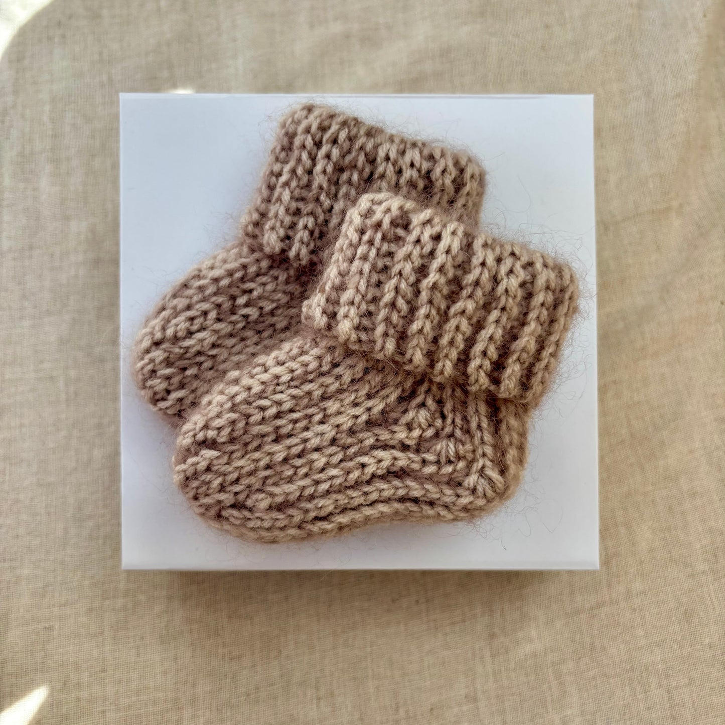 Mohair Baby Booties