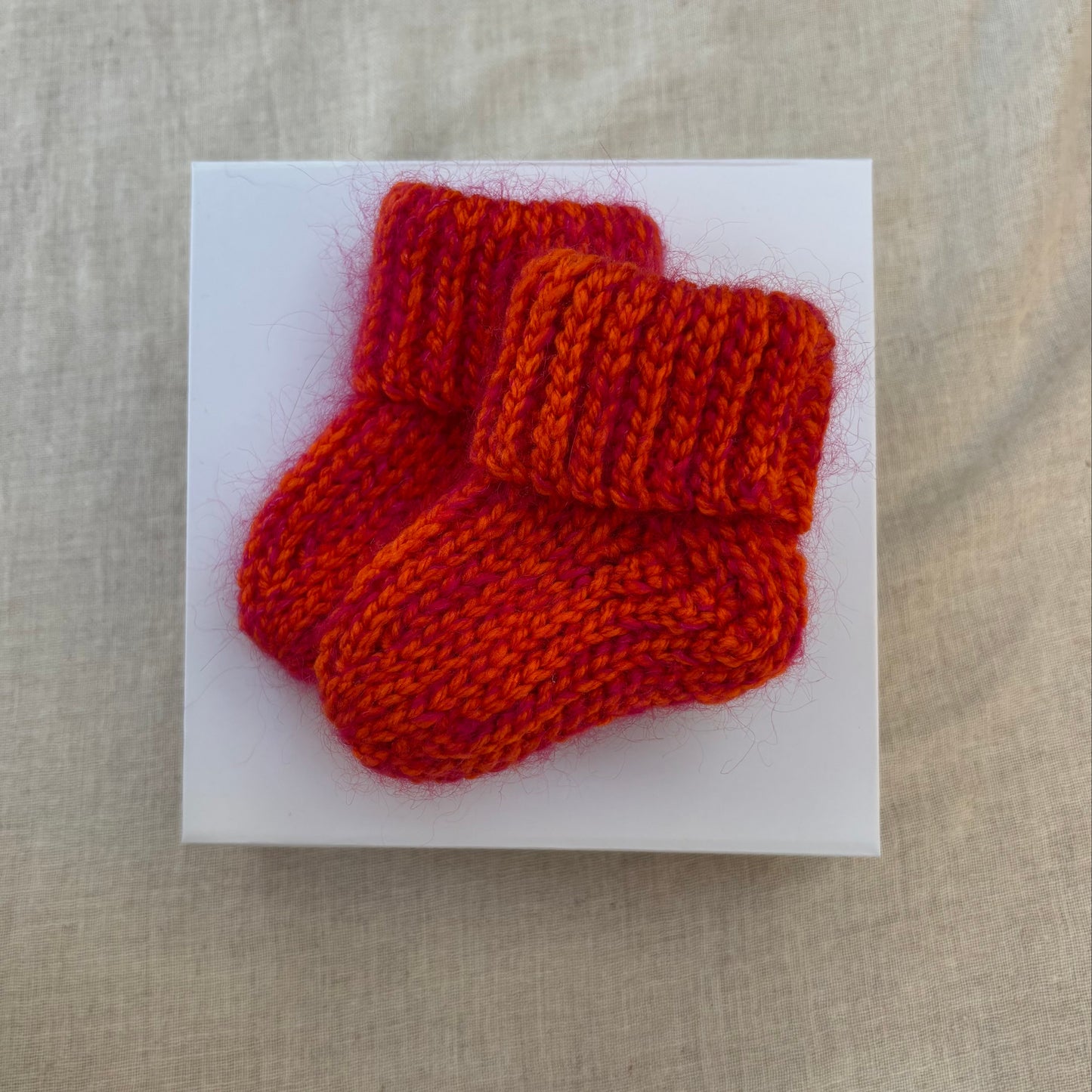 Mohair Baby Booties