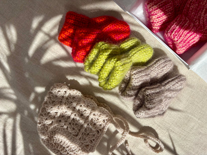 Mohair Baby Booties